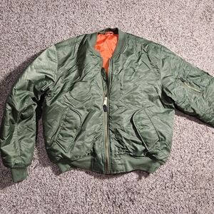 Men's Green Bomber Jacket